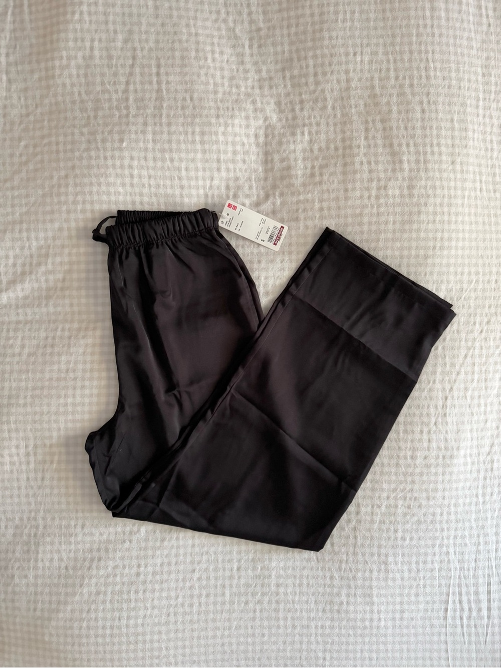 NEW Uniqlo satin drawcord trousers